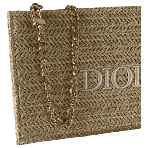 sac paille dior|sac a main dior.